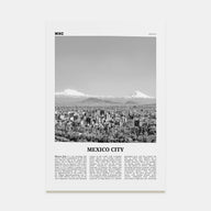 Mexico City Travel B&W No 2 Poster