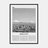Mexico City Travel B&W No 2 Poster
