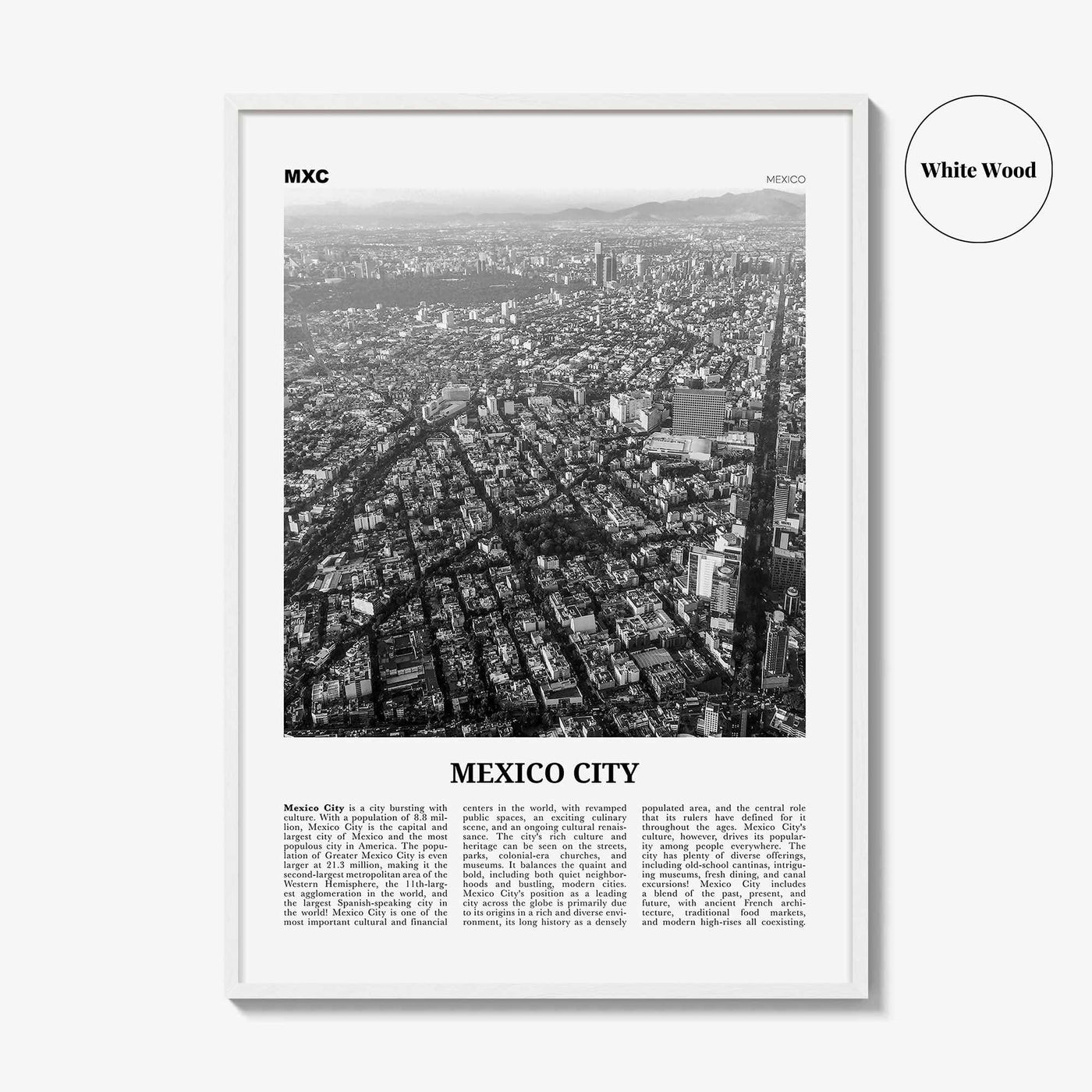 Mexico City Print Black and White No 3, Mexico City Wall Art, Mexico City Poster, Mexico City Photo, Mexico, Ciudad de México