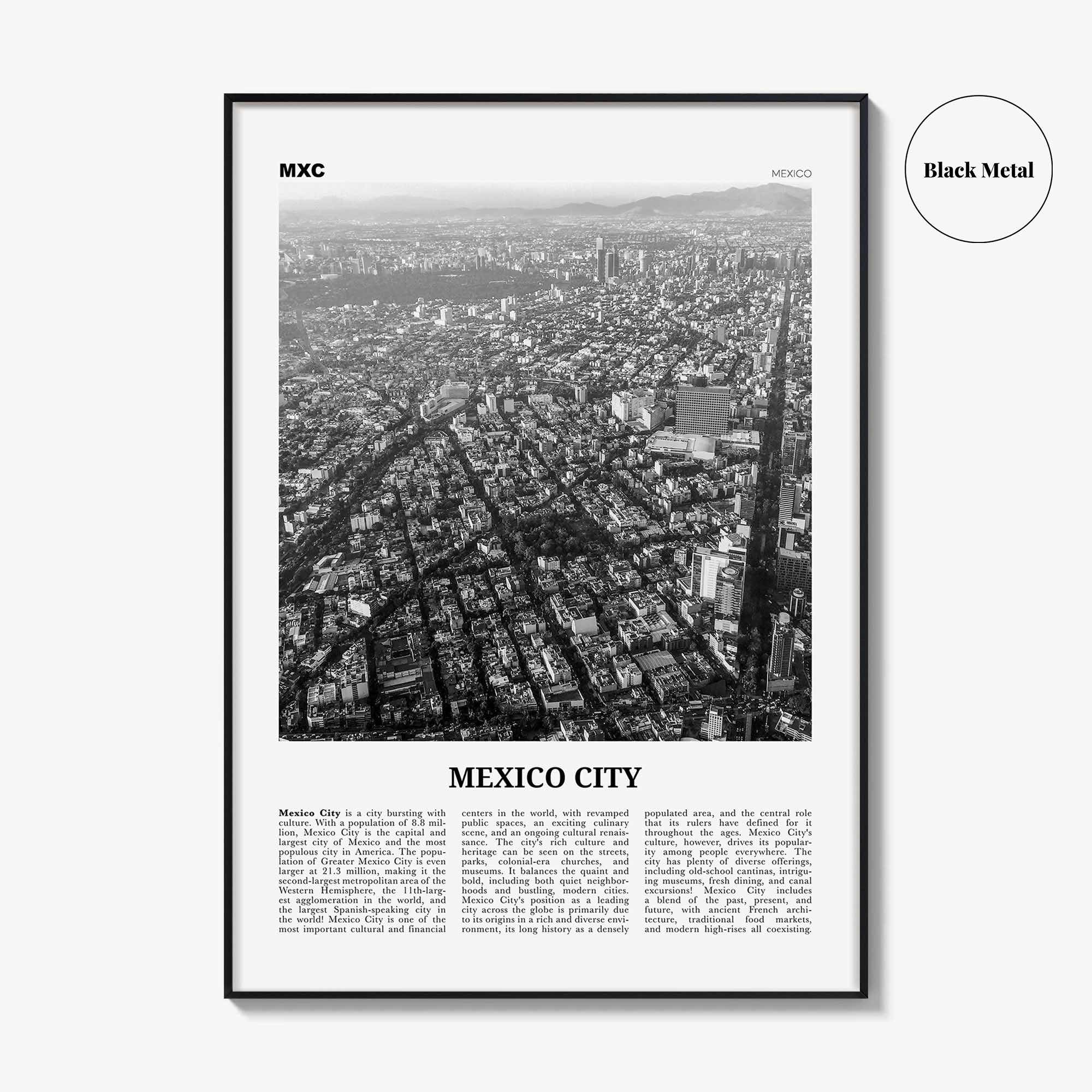 Mexico City Print Black and White No 3, Mexico City Wall Art, Mexico City Poster, Mexico City Photo, Mexico, Ciudad de México
