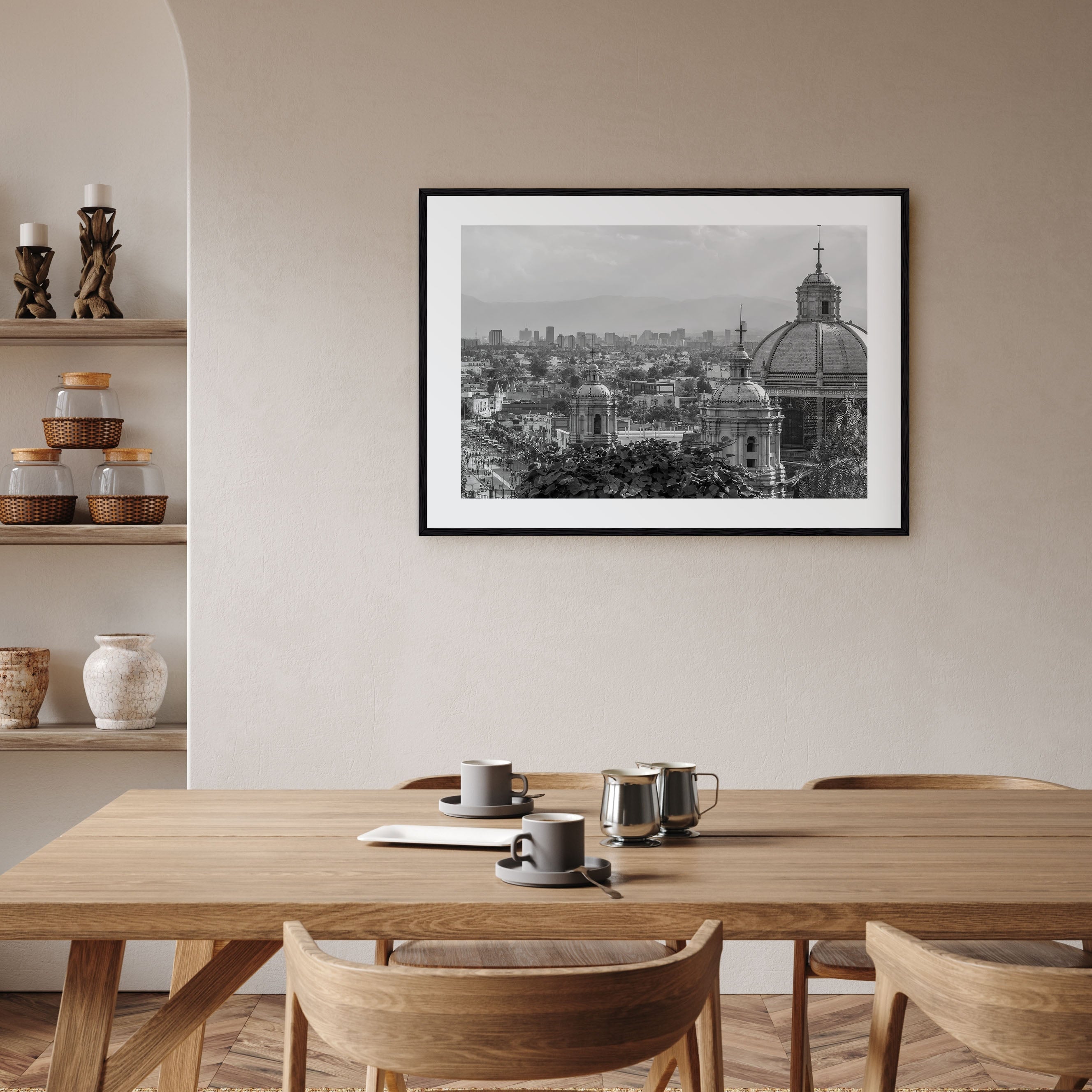 Mexico Landscape B&W Poster
