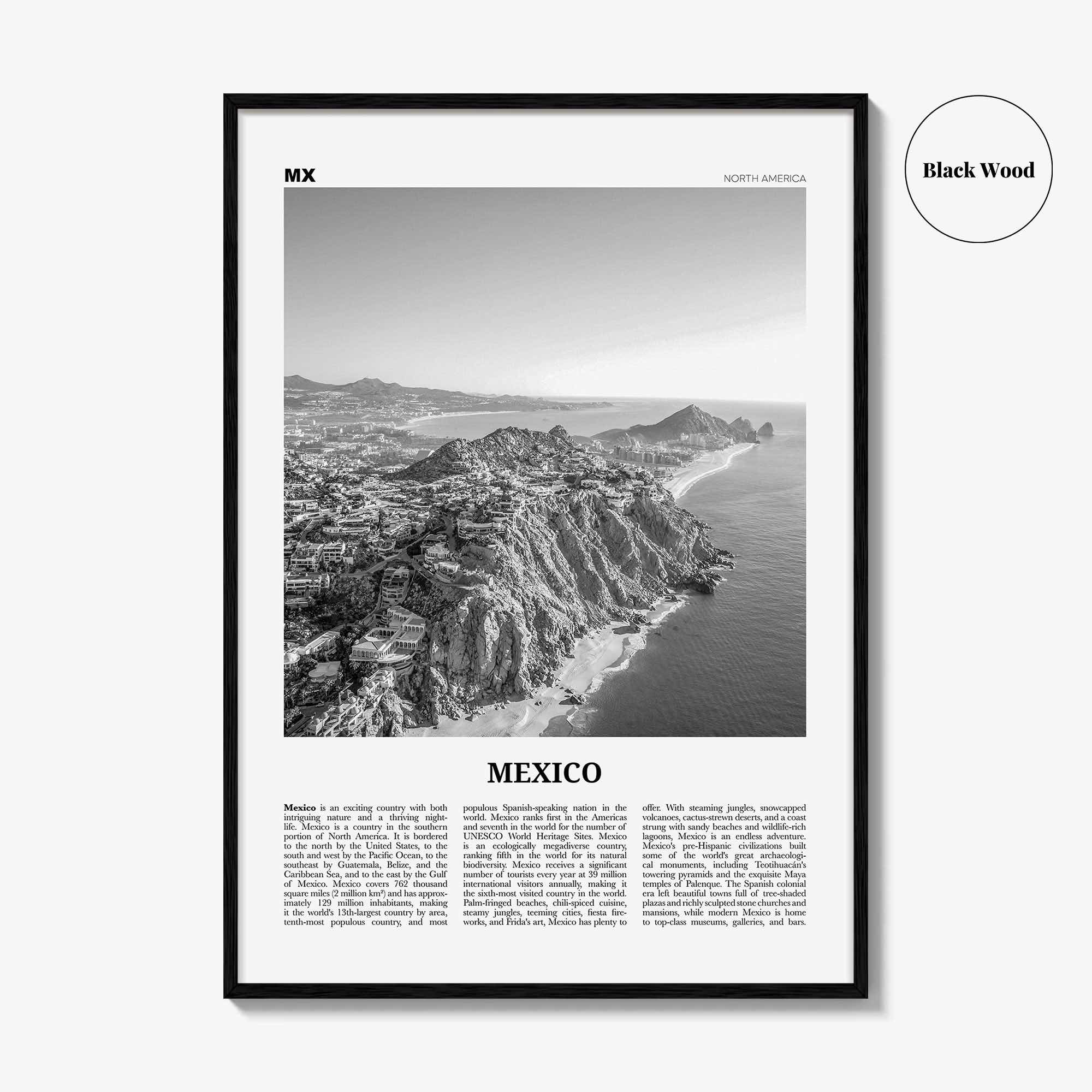 Mexico Print Black and White No 2, Mexico Wall Art, Mexico Poster, Mexico Photo, Mexico Decor, México, Estados Unidos, Mexicanos