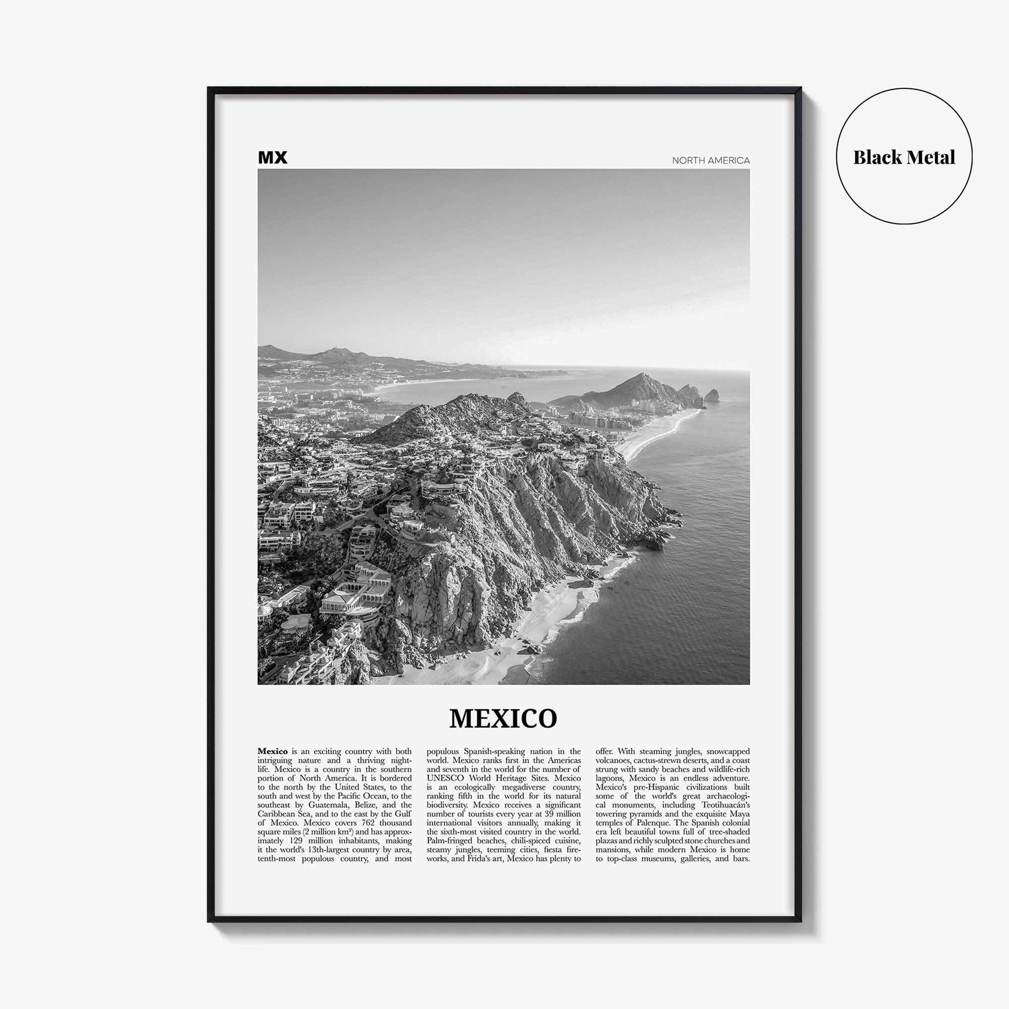 Mexico Print Black and White No 2, Mexico Wall Art, Mexico Poster, Mexico Photo, Mexico Decor, México, Estados Unidos, Mexicanos