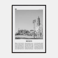 Mexico Travel B&W No 4 Poster