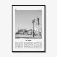 Mexico Print Black and White No 4, Mexico Wall Art, Mexico Poster, Mexico Photo, Mexico Wall Décor, Mexico Map