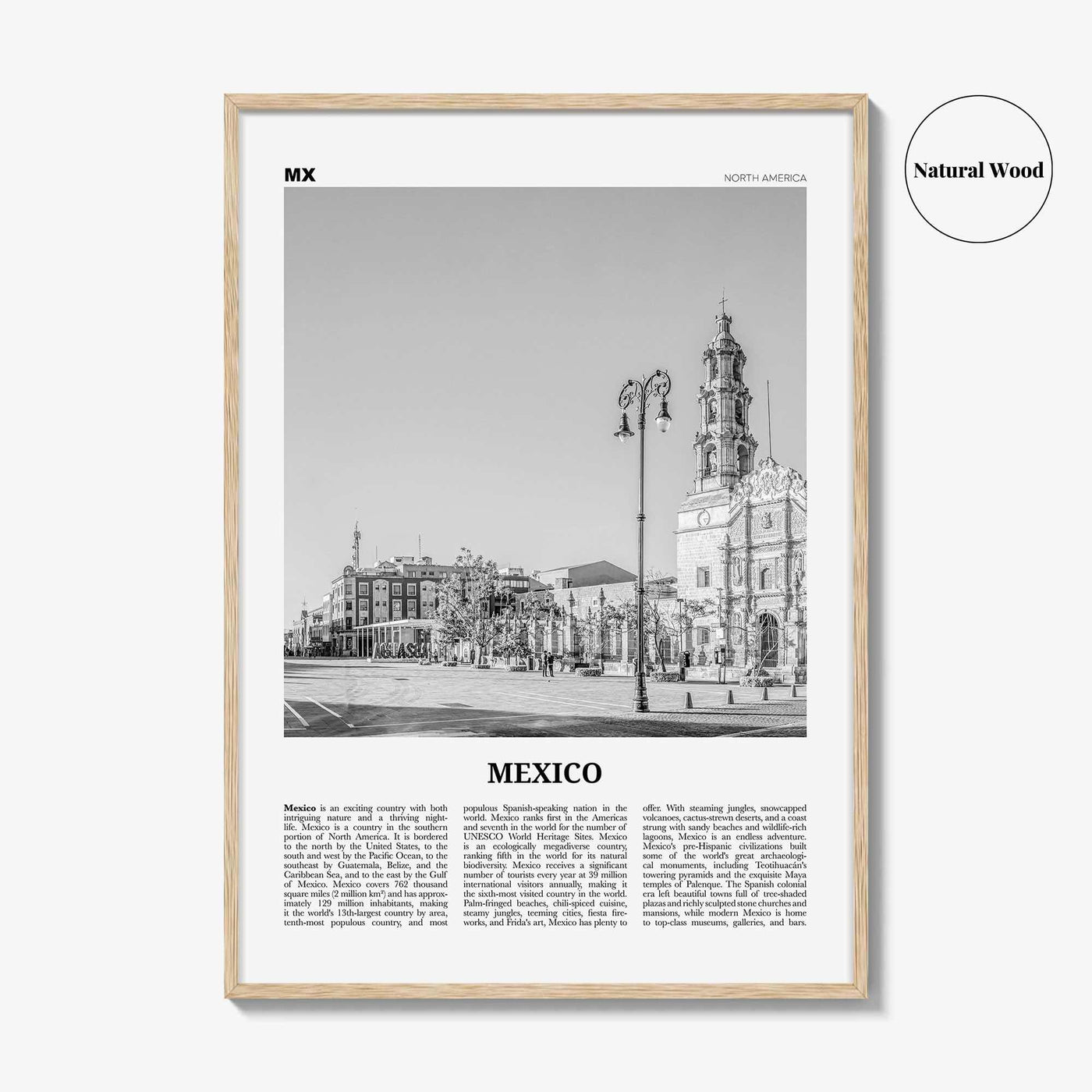 Mexico Print Black and White No 4, Mexico Wall Art, Mexico Poster, Mexico Photo, Mexico Wall Décor, Mexico Map