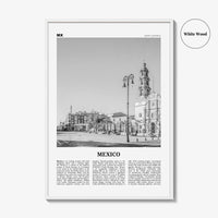 Mexico Print Black and White No 4, Mexico Wall Art, Mexico Poster, Mexico Photo, Mexico Wall Décor, Mexico Map