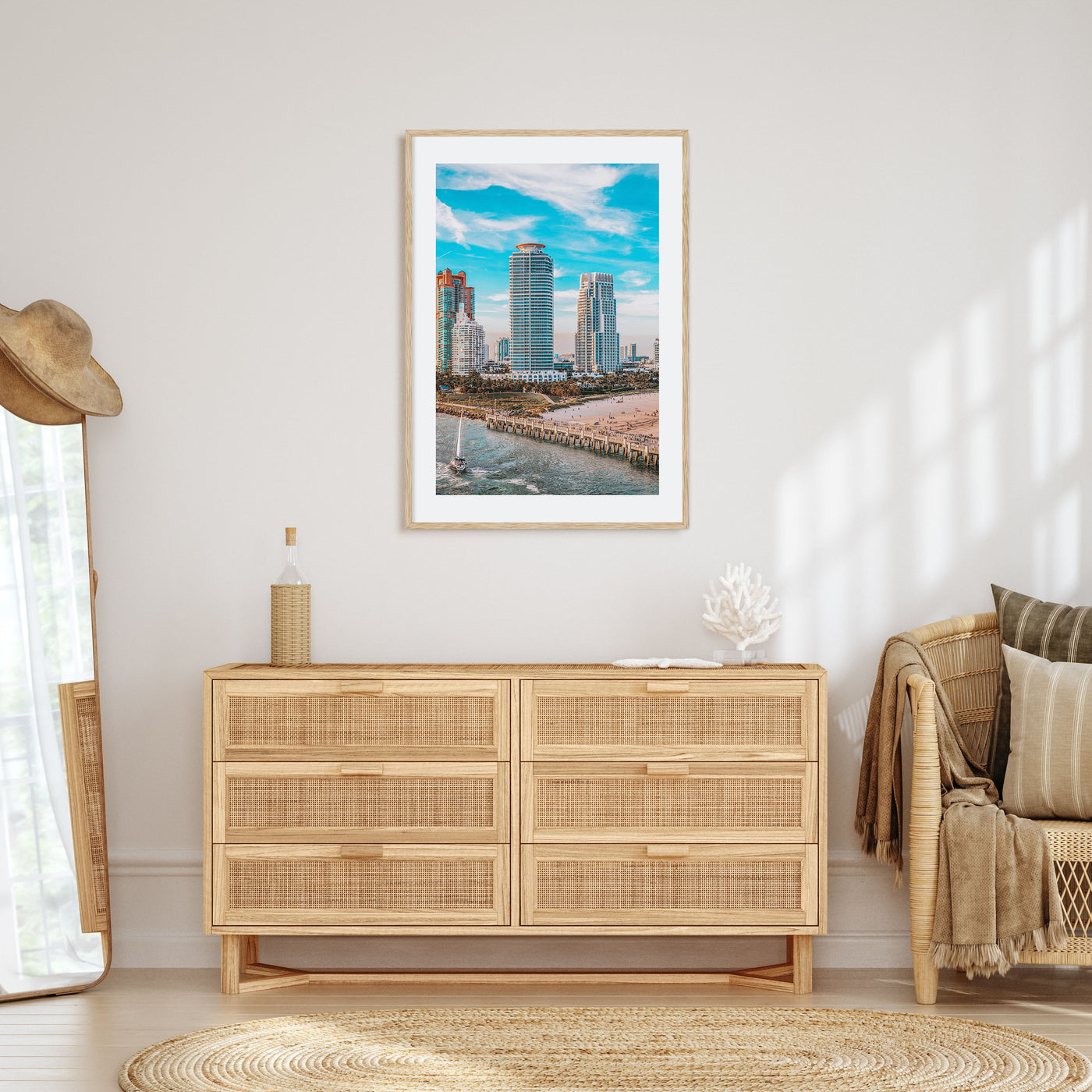 Miami Beach Photo Color Poster
