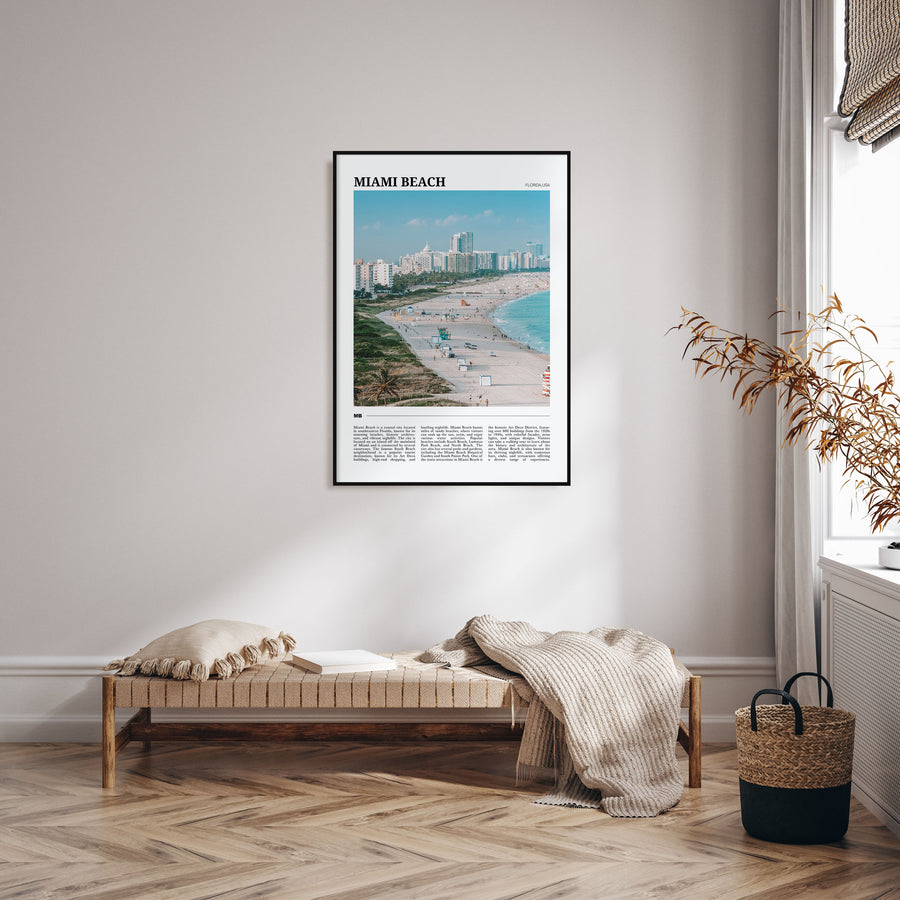 Miami Beach Travel Color Poster