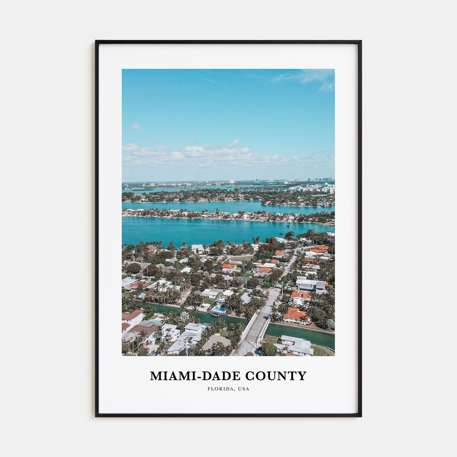 Miami-Dade County Portrait Color Poster