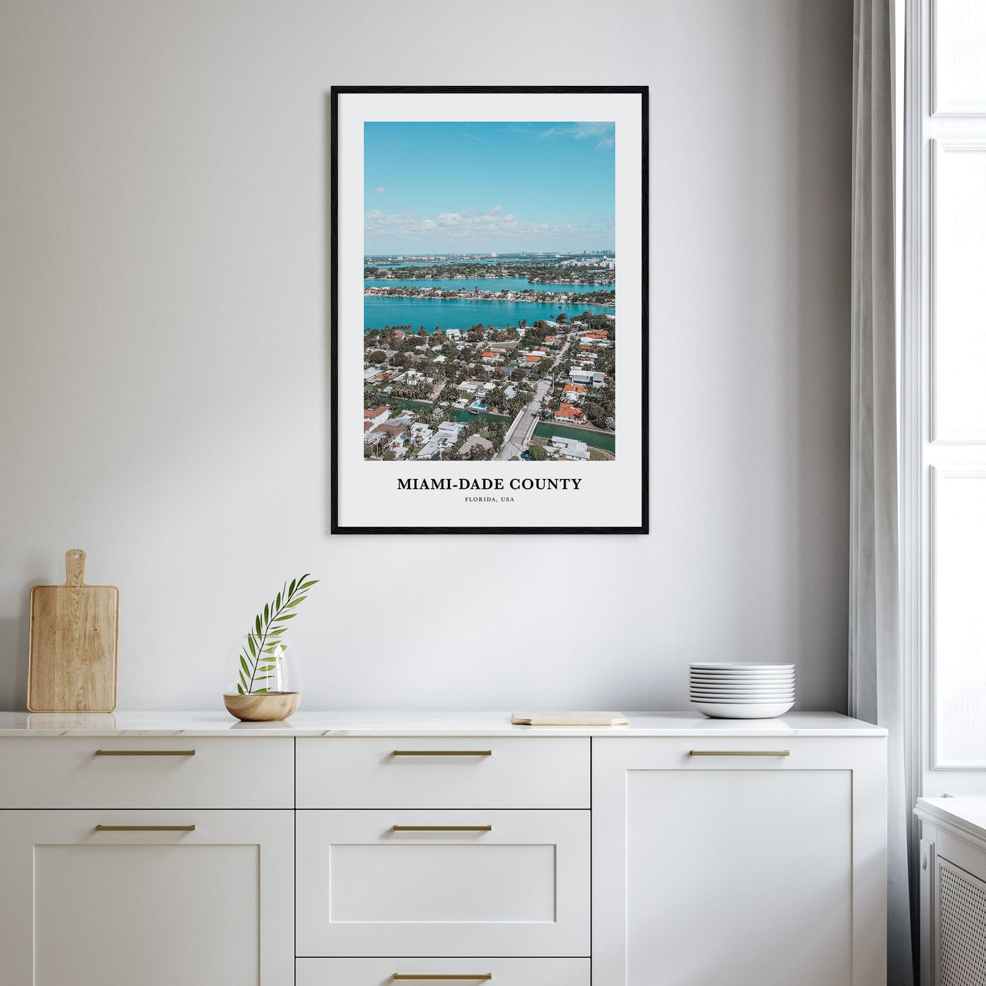 Miami-Dade County Portrait Color Poster