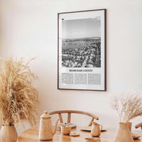 Miami Dade County Print Black and White, Miami-Dade Wall Art, Miami-Dade Poster, Miami-Dade Photo, Miami-Dade Wall Décor, Miami-Dade Map