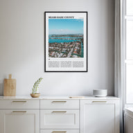 Miami-Dade County Travel Color Poster