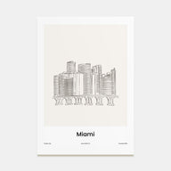 Miami Drawn Poster