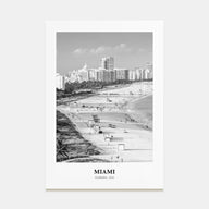 Miami Portrait B&W No 3 Poster