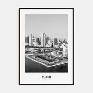 Miami Portrait B&W No 4 Poster