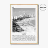 Miami Print Black and White No 1, Miami Wall Art, Miami Poster, Miami Photo, Miami Wall Decor, Miami Beach, Florida, USA, United States