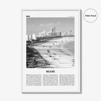 Miami Print Black and White No 1, Miami Wall Art, Miami Poster, Miami Photo, Miami Wall Decor, Miami Beach, Florida, USA, United States