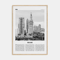 Miami Travel B&W No 2 Poster