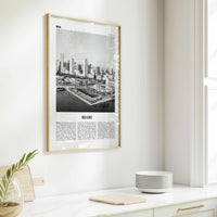 Miami Print Black and White No 3, Miami Wall Art, Miami Poster, Miami Photo, Miami Wall Decor, Miami Beach, Florida, USA, United States