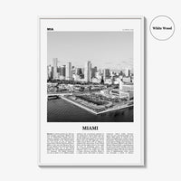 Miami Print Black and White No 3, Miami Wall Art, Miami Poster, Miami Photo, Miami Wall Decor, Miami Beach, Florida, USA, United States