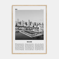 Miami Travel B&W No 3 Poster