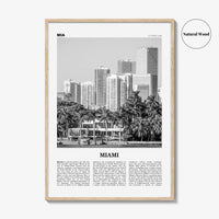 Miami Print Black and White No 4, Miami Wall Art, Miami Poster, Miami Photo, Miami Wall Decor, Miami Beach, Florida, USA, United States