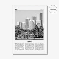 Miami Print Black and White No 4, Miami Wall Art, Miami Poster, Miami Photo, Miami Wall Decor, Miami Beach, Florida, USA, United States