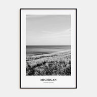 Michigan Portrait B&W No 2 Poster