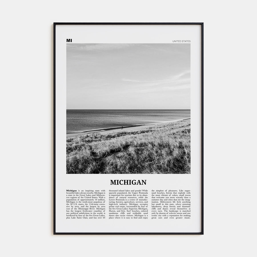 Michigan Travel B&W No 1 Poster