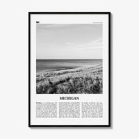 Michigan Print Black and White No 1, Michigan Wall Art, Michigan Poster, Michigan Photo, Michigan Wall Decor, USA, United States