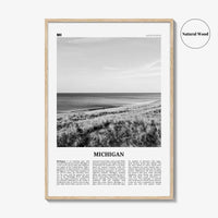 Michigan Print Black and White No 1, Michigan Wall Art, Michigan Poster, Michigan Photo, Michigan Wall Decor, USA, United States