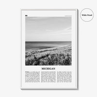 Michigan Print Black and White No 1, Michigan Wall Art, Michigan Poster, Michigan Photo, Michigan Wall Decor, USA, United States