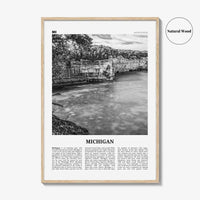 Michigan Print Black and White No 2, Michigan Wall Art, Michigan Poster, Michigan Photo, Michigan Wall Decor, USA, United States