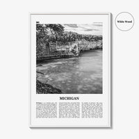Michigan Print Black and White No 2, Michigan Wall Art, Michigan Poster, Michigan Photo, Michigan Wall Decor, USA, United States