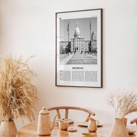 Michigan Print Black and White No 4, Michigan Wall Art, Michigan Poster, Michigan Photo, Michigan Wall Decor, USA, United States, America