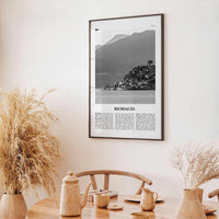 Michoacan Print Black and White, Michoacan Wall Art, Michoacán Poster, Michoacán Photo, Michoacán Wall Décor, Michoacán Map, Mexico