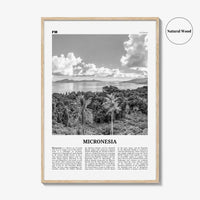 Micronesia Print Black and White, Micronesia Wall Art, Micronesia Poster, Micronesia Photo, Micronesi Decor, Romanum Island, Chuuk, Oceania