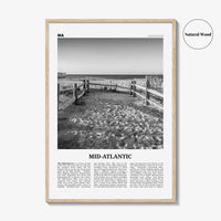 Mid Atlantic Print Black and White, Mid-Atlantic Wall Art, Mid-Atlantic Poster, Mid-Atlantic Photo, Mid-Atlantic Décor, United States