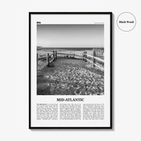 Mid Atlantic Print Black and White, Mid-Atlantic Wall Art, Mid-Atlantic Poster, Mid-Atlantic Photo, Mid-Atlantic Décor, United States