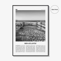 Mid Atlantic Print Black and White, Mid-Atlantic Wall Art, Mid-Atlantic Poster, Mid-Atlantic Photo, Mid-Atlantic Décor, United States