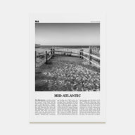 Mid-Atlantic Travel B&W Poster