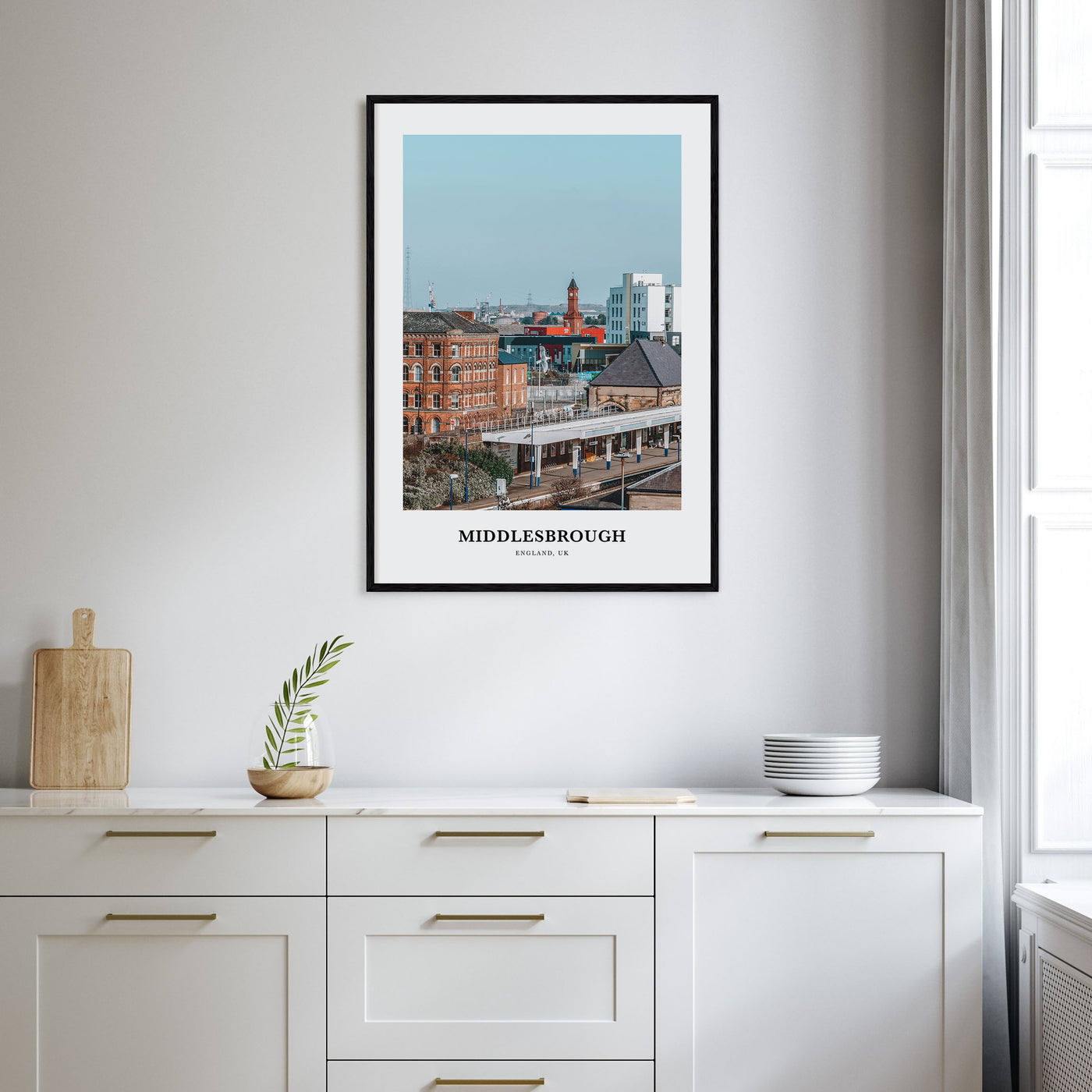 Middlesbrough Portrait Color Poster