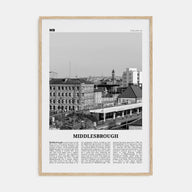 Middlesbrough Travel B&W Poster