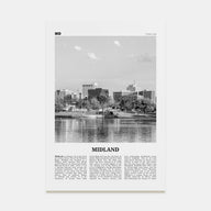 Midland Travel B&W Poster