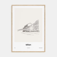 Milan Drawn Poster