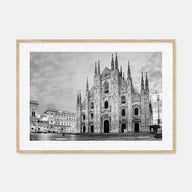 Milan Landscape B&W Poster