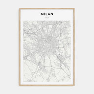 Milan Map Portrait Poster
