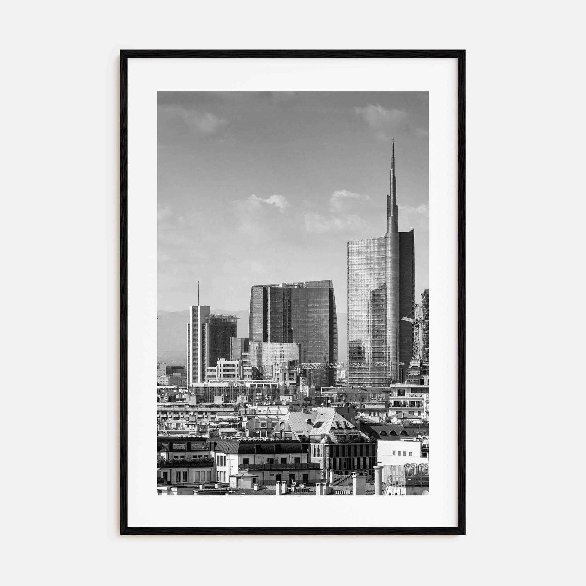 Milan Photo B&W Poster