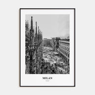 Milan Portrait B&W No 1 Poster